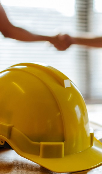 yellow safety helmet